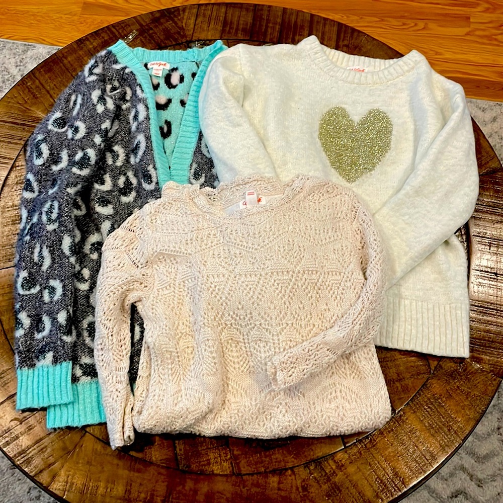 Girls Cat & Jack Sweater and Dress Bundle - Size L (10-12)